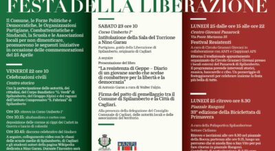 INIZIATIVE PER LA COMMEMORAZIONE DEL 25 APRILE  2022 FESTA DELLA LIBERAZIONE