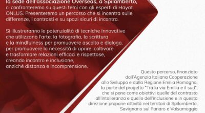 MARTEDI’ 18 DICEMBRE INIZIATIVA AZIONE CREATIVA PER COMUNICARE CON L’ALTRO, LA DIVERSITA’ ATTRAVERSO NUOVI SPAZI EDUCATIVI