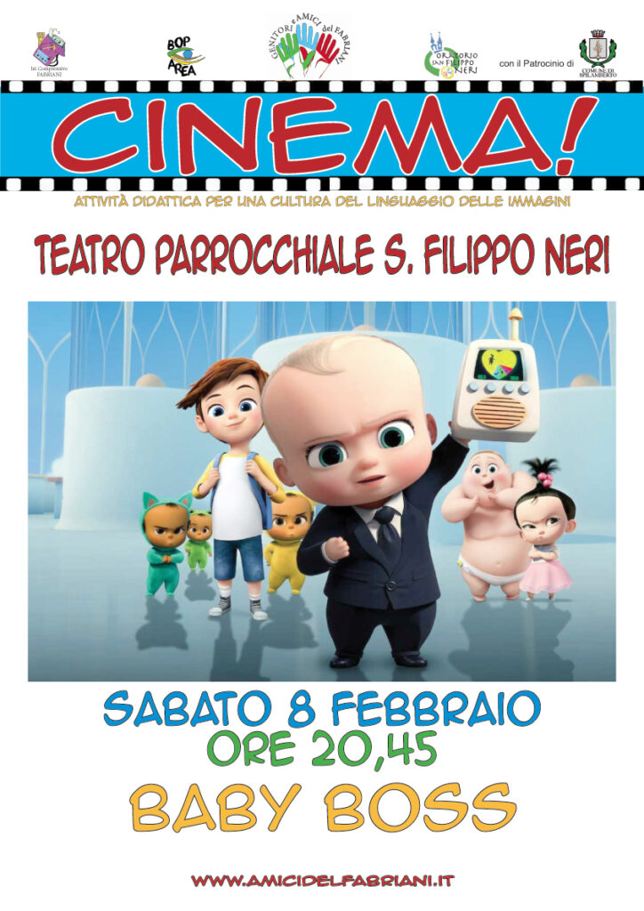 SABATO 8 FEBBRAIO 2020 AL CINEMA CON IL FILM: BABY BOSS