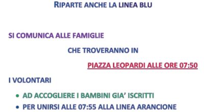 IL GIORNO 8 MARZO 2022 RIPARTE ANCHE LA LINEA BLU  DEL PIEDIBUS – A.S. 2021/2022