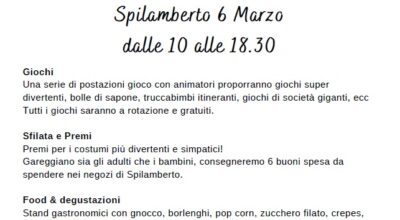 L’ASSOCIAZIONE GENITORI E AMICI DEL FABRIANI INVITA TUTTI ALL’INIZIATIVA “IL MAGICO GIOCO DEL CARNEVALE” DOMENICA 6 MARZO 2022
