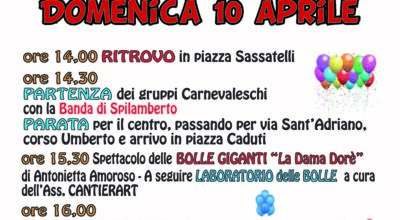 DOMENICA 10 APRILE 2016 CARNEVALE DI PRIMAVERA