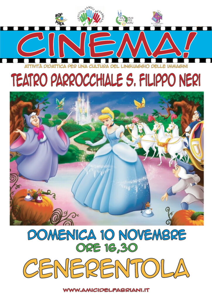 DOMENICA 10 NOVEMBRE 2019 AL CINEMA CON IL FILM: CENERENTOLA