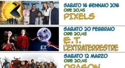 PROIEZIONI AL CINEMA PERIODO  GENNAIO – APRILE 2016