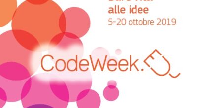 CODE WEEK  SETTIMANA EUROPEA DELLA PROGRAMMAZIONE DAL 5 AL 20 OTTOBRE 2019