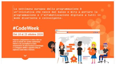 CODE WEEK  SETTIMANA EUROPEA DELLA PROGRAMMAZIONE DAL 10 AL 25 OTTOBRE 2020