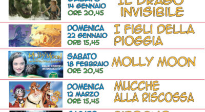 PROGRAMMA PROIEZIONI AL CINEMA  PERIODO GENNAIO – APRILE  2017 – A.S. 2016-2017