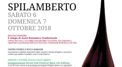 DAL 6 AL 7 OTTOBRE 2018 MAST COT INIZIATIVE SULL’ ACETO BALSAMICO DI SPILAMBERTO