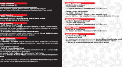 INIZIATIVE DI NATALE 2015 A SPILAMBERTO