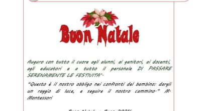 AUGURI DI NATALE 2020 DELLA DIRIGENTE SCOLASTICA ROSSI SILVIA