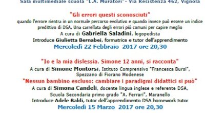 LA SCUOLA DEI GENITORI – PROGETTO “STELLE SULLA TERRA” ANNO 2017