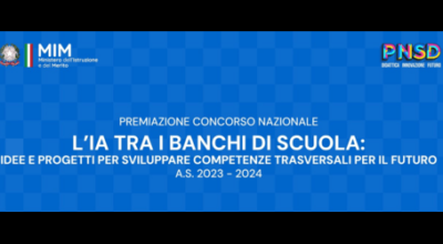 CONCORSO NAZIONALE “L’IA TRA I BANCHI DI SCUOLA”, LA PREMIAZIONE ALLA PRESENZA DEL SOTTOSEGRETARIO FRASSINETTI